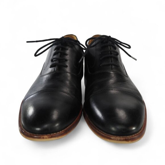 Warfield & Grand Fremont Cap Toe Leather Oxfords Men's 10 Black - Picture 3 of 12